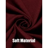 image:imageCOOFANDY Mens Ruffle Shawl Collar Cardigan Open Front Lightweight Long Length Drape Cape Overcoat with PocketsWine Red