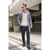 image:imageCOOFANDY Mens Shawl Collar Sweaters VNeck Relaxed Fit Cable PulloversApricot