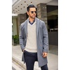 image:imageCOOFANDY Mens Shawl Collar Sweaters VNeck Relaxed Fit Cable PulloversApricot