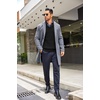 image:imageCOOFANDY Mens Shawl Collar Sweaters VNeck Relaxed Fit Cable PulloversBlack