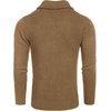image:imageCOOFANDY Mens Shawl Collar Sweaters VNeck Relaxed Fit Cable PulloversKhaki