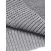 image:imageCOOFANDY Mens Shawl Collar Sweaters VNeck Relaxed Fit Cable PulloversLight Grey