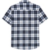 image:imageCOOFANDY Mens Short Sleeve Button Down Shirts Plaid Summer Dress Shirt with Pocket Business Casual Outfits for MenBlack White Plaid