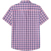 image:imageCOOFANDY Mens Short Sleeve Button Down Shirts Plaid Summer Dress Shirt with Pocket Business Casual Outfits for MenRed Blue Plaid