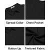 image:imageCOOFANDY Mens Sleeveless Beach Shirts Summer Button Up Tank Tops Casual Textured Tank ShirtBlack