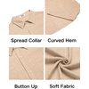 image:imageCOOFANDY Mens Sleeveless Beach Shirts Summer Button Up Tank Tops Casual Textured Tank ShirtKhaki