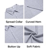 image:imageCOOFANDY Mens Sleeveless Beach Shirts Summer Button Up Tank Tops Casual Textured Tank ShirtLight Grey