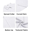 image:imageCOOFANDY Mens Sleeveless Beach Shirts Summer Button Up Tank Tops Casual Textured Tank ShirtWhite