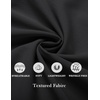 image:imageCOOFANDY Mens Sleeveless Button Up Shirts Summer Beach Tank Tops Collarless Casual Cruise Dress ShirtBlack