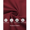 image:imageCOOFANDY Mens Sleeveless Button Up Shirts Summer Beach Tank Tops Collarless Casual Cruise Dress ShirtWine Red