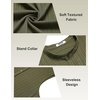 image:imageCOOFANDY Mens Sleeveless Summer Shirts Beach Tank Tops Button Up Textured Tank Shirt for VacationArmy Green