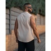 image:imageCOOFANDY Mens Sleeveless Summer Shirts Beach Tank Tops Button Up Textured Tank Shirt for VacationKhaki
