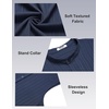 image:imageCOOFANDY Mens Sleeveless Summer Shirts Beach Tank Tops Button Up Textured Tank Shirt for VacationNavy Blue