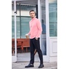 image:imageCOOFANDY Mens Slim Fit Basic Turtleneck Long Sleeve Lightweight Pullover Sweaters Casual Knitted TopsPink