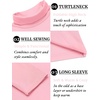 image:imageCOOFANDY Mens Slim Fit Basic Turtleneck Long Sleeve Lightweight Pullover Sweaters Casual Knitted TopsPink
