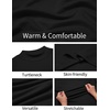 image:imageCOOFANDY Mens Slim Fit Mock Turtleneck T Shirt Casual Basic Knitted Long Sleeve Pullover SweaterBlack