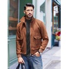 image:imageCOOFANDY Mens Slim Fit Mock Turtleneck T Shirt Casual Basic Knitted Long Sleeve Pullover SweaterDark Grey
