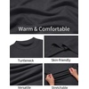 image:imageCOOFANDY Mens Slim Fit Mock Turtleneck T Shirt Casual Basic Knitted Long Sleeve Pullover SweaterDark Grey