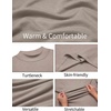image:imageCOOFANDY Mens Slim Fit Mock Turtleneck T Shirt Casual Basic Knitted Long Sleeve Pullover SweaterKhaki