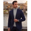 image:imageCOOFANDY Mens Slim Fit Mock Turtleneck T Shirt Casual Basic Knitted Long Sleeve Pullover SweaterLight Brown