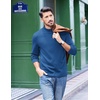 image:imageCOOFANDY Mens Slim Fit Mock Turtleneck T Shirt Casual Basic Knitted Long Sleeve Pullover SweaterNavy