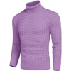 image:imageCOOFANDY Mens Slim Fit Turtleneck Sweater Casual Knitted Twisted Pullover Solid SweatersPurple