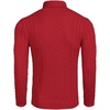 image:imageCOOFANDY Mens Slim Fit Turtleneck Sweater Casual Knitted Twisted Pullover Solid SweatersRed