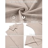 image:imageCOOFANDY Mens Summer Sleeveless Shirts Beach Knit Tank Top Button Up Casual Tank Shirt Vacation TopsKhaki