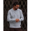 image:imageCOOFANDY Mens Sweater Long Sleeve Knitted Polo Textured Casual Pullover  Polo Collar Long Sleeve V Neck Cable Knit Texture SoftStretchWarm Regular Fit Fall ClothingLight Grey