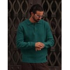 image:imageCOOFANDY Mens Sweater Long Sleeve Knitted Polo Textured Casual Pullover  Polo Collar Long Sleeve V Neck Cable Knit Texture SoftStretchWarm Regular Fit Fall ClothingGreen