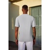 image:imageCOOFANDY Mens TShirt Short Sleeve Crew Neck Textured Shirts Classic Knit Pullover TeesLight Grey