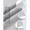 image:imageCOOFANDY Mens TShirt Short Sleeve Crew Neck Textured Shirts Classic Knit Pullover TeesLight Grey