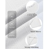 image:imageCOOFANDY Mens TShirt Short Sleeve Crew Neck Textured Shirts Classic Knit Pullover TeesWhite