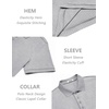 image:imageCOOFANDY Mens Textured Polo Sweater Casual Short Sleeve Sweaters Summer Slim Fit Golf SweaterLight Grey