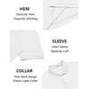 image:imageCOOFANDY Mens Textured Polo Sweater Casual Short Sleeve Sweaters Summer Slim Fit Golf SweaterWhite