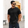 image:imageCOOFANDY Mens Tshirts 100 Cotton Big Tall T Shirts Basic Tees Plain T ShirtsBlack