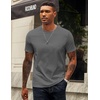 image:imageCOOFANDY Mens Tshirts 100 Cotton Big Tall T Shirts Basic Tees Plain T ShirtsDark Grey