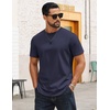 image:imageCOOFANDY Mens Tshirts 100 Cotton Big Tall T Shirts Basic Tees Plain T ShirtsNavy