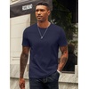 image:imageCOOFANDY Mens Tshirts 100 Cotton Big Tall T Shirts Basic Tees Plain T ShirtsNavy