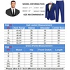 image:imageCOOFANDY Mens Tuxedo Suit Set Slim Fit 2 Piece One Button Blazer Jacket Pants for WeddingDinnerPromBlue