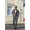 image:imageCOOFANDY Mens Tuxedo Suit Set Slim Fit 2 Piece One Button Blazer Jacket Pants for WeddingDinnerPromDark Gray