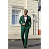 image:imageCOOFANDY Mens Tuxedo Suit Set Slim Fit 2 Piece One Button Blazer Jacket Pants for WeddingDinnerPromGreen