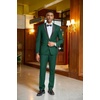 image:imageCOOFANDY Mens Tuxedo Suit Set Slim Fit 2 Piece One Button Blazer Jacket Pants for WeddingDinnerPromGreen