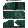 image:imageCOOFANDY Mens Tuxedo Suit Set Slim Fit 2 Piece One Button Blazer Jacket Pants for WeddingDinnerPromGreen
