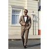 image:imageCOOFANDY Mens Tuxedo Suit Set Slim Fit 2 Piece One Button Blazer Jacket Pants for WeddingDinnerPromKhaki