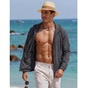 image:imageCOOFANDY Mens UPF 50 Sun Protection Hoodie Jacket Full Zip Light Long Sleeve Performance Fishing Shirts Hiking OutdoorDark Grey