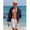 image:imageCOOFANDY Mens UPF 50 Sun Protection Hoodie Jacket Full Zip Light Long Sleeve Performance Fishing Shirts Hiking OutdoorNavy
