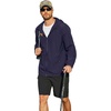 image:imageCOOFANDY Mens UPF 50 Sun Protection Hoodie Jacket Full Zip Light Long Sleeve Performance Fishing Shirts Hiking OutdoorNavy