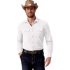 image:imageCOOFANDY Mens Western Cowboy Shirt Long Sleeve Cotton Button Down Work Shirts with PocketsWhite