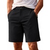 image:imageCOOFANDY Men Short Casual 9 Lightweight Cotton Comfort Stretch Dress Short  Stretch Chino Short Lightweight Cotton Summer Shorts Breathable Elastic Waist Flat Front Stretch Dress Shorts Flat FrontBlack